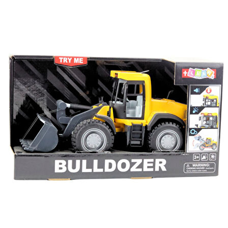 1:12 Sürtmeli Sesli Işıklı Oyuncak Buldozer