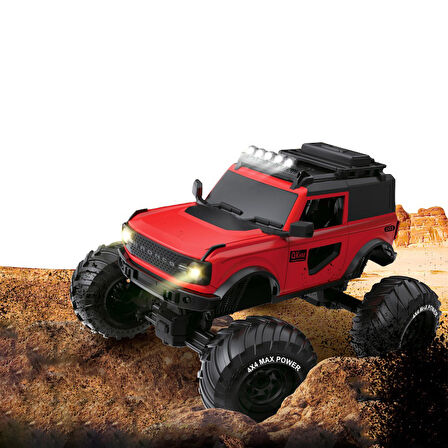 1:8 Ölçek Işıklı Sesli Şarjlı 4x4 Oyuncak Canavar Off-Road Aracı 