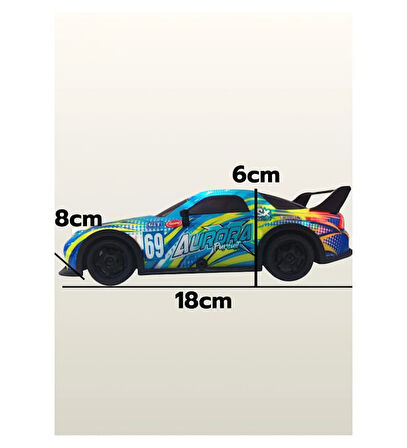 1:22 Ölçek Uzaktan Kumandalı 4x4 Drift Yapabilen Işıklı Sesli Yedek Tekerlekli Oyuncak RX-7 Araç 