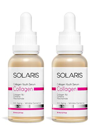 Solaris Collagen Cilt Bakım Serumu 30 ML x 2