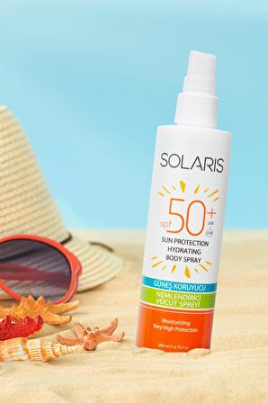 Solaris Güneş Koruyucu Sağlıklı Bronzlaşma Nemlendirici Vücut Spreyi Spf 50+ 200ml x 2 Adet