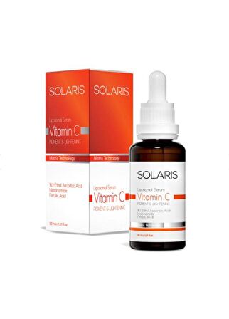 Solaris Cilt Tonu Eşitleyici Canlandırıcı Aha %10 + Bha %2 Serum 30 ml Ve Leke Karşıtı C Vitamini Serum