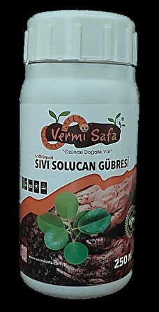 Vermisafa Organik Konsantre Sıvı Solucan Gübresi 250 ML