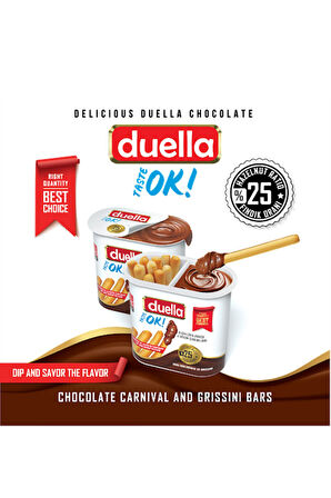 Duella Grissinili Çikolata 50gr X 6 Adet