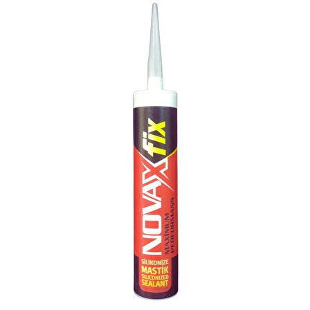 Novax Silikonize Mastik Gri 450gr