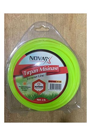 Novax Trimmer Line Tırpan Misinası Altıgen 4.0 mm x 31 m