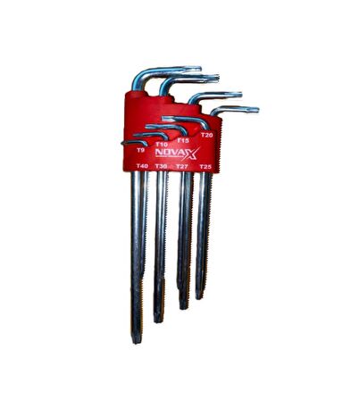 Novax Torx Alyan Anahtar Uzun 8li Set