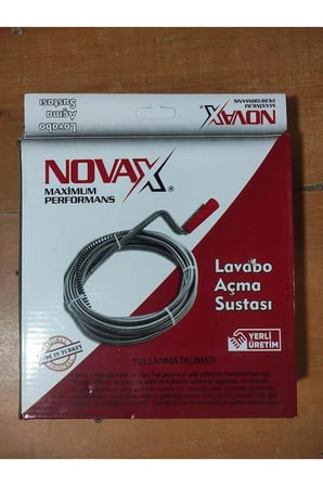 Novax Banyo Mutfak Lavabo Açma Teli Sustalı 8 Metre 