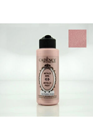 240 Pudra Pembe 120ml Metalik Boya