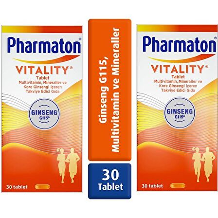 Pharmaton Vitality 30 Tablet 2 Adet