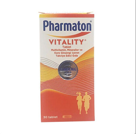 Pharmaton Vitality 30 Tablet 10 adet