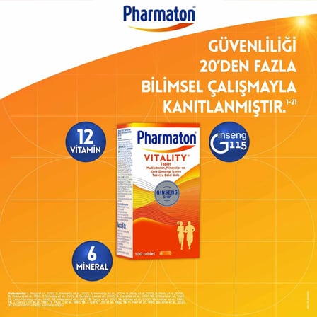 Pharmaton Vitality 100 Tablet