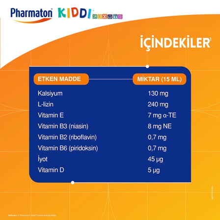 Pharmaton KIDDI Multivitamin 200ml Şurup
