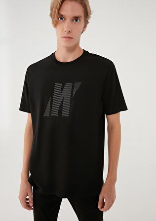 Mavi Pro Logo Baskılı Siyah Tişört 067034-900