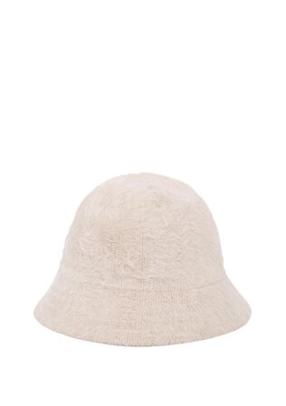 Mavi Bej Peluş Bucket Şapka 198988-34610