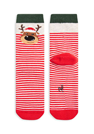 Mavi Yılbaşı Temalı Soket Çorap 1900023-34329