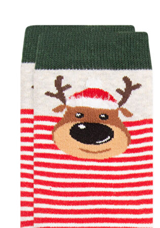 Mavi Yılbaşı Temalı Soket Çorap 1900023-34329