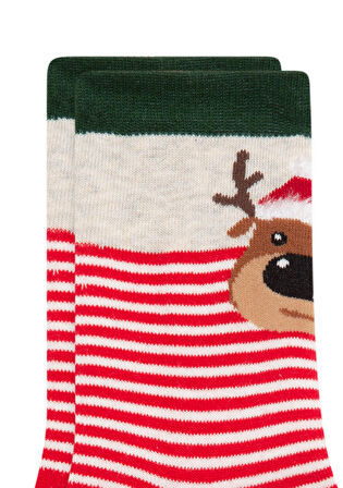 Mavi Yılbaşı Temalı Soket Çorap 1900023-34329