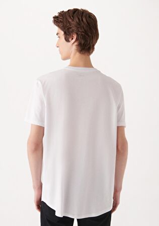Mavi Beyaz Basic Tişört 067082-620