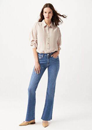 Maria Koyu Mavi Jean Pantolon 101225-80680