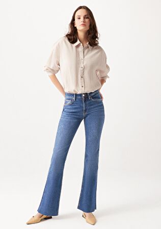 Maria Koyu Mavi Jean Pantolon 101225-80680