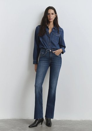 Maria Gold Shape Koyu Mavi Jean Pantolon 101225-80680