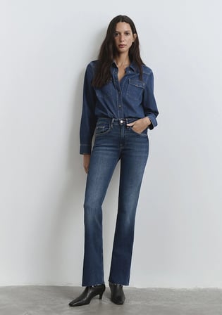 Maria Gold Shape Koyu Mavi Jean Pantolon 101225-80680