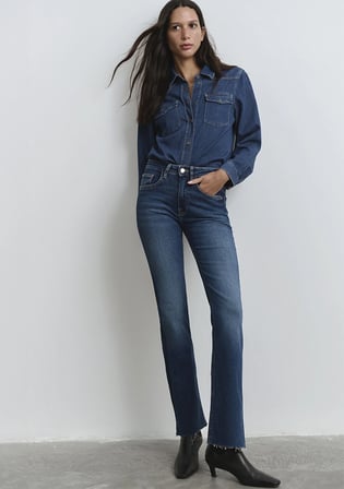 Maria Gold Shape Koyu Mavi Jean Pantolon 101225-80680