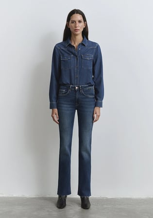 Maria Gold Shape Koyu Mavi Jean Pantolon 101225-80680