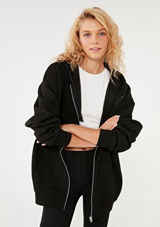 Mavi Fermuarlı Siyah Sweatshirt 1610221-900