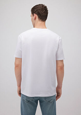 Stretch Beyaz Basic Tişört 0610252-620