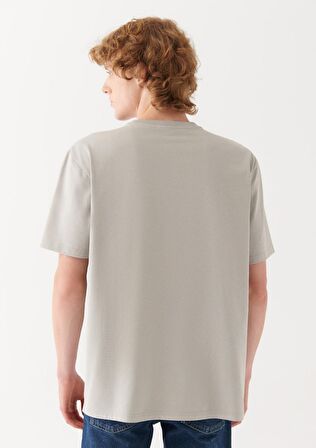 Mavi Bisiklet Yaka Gri Basic Tişört 0610136-70100