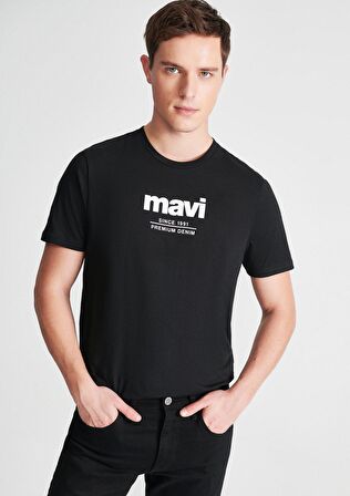 Mavi Since 1991 Baskılı Siyah Tişört 066849-900