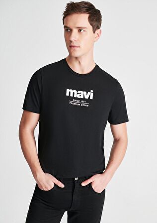Mavi Since 1991 Baskılı Siyah Tişört 066849-900
