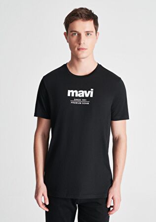 Mavi Since 1991 Baskılı Siyah Tişört 066849-900