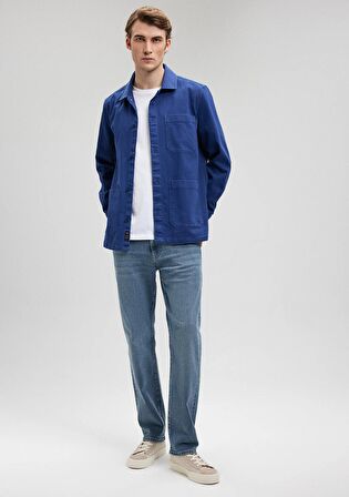 Hunter Mavi Premium Puslu İndigo Mavisi Jean Pantolon 0020233454