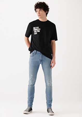 James Açık Yırtıklı Mavi Premium Jean Pantolon 0042480968