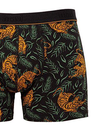 Mavi Kaplan Baskılı Boxer 0910117-900