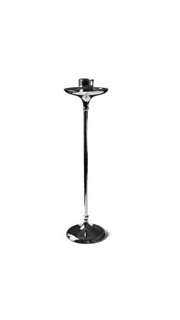 Metal Şamdan Gümüş Rengi 32 cm