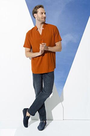 Organik Yıldız Yaka Kiemit Gömlek