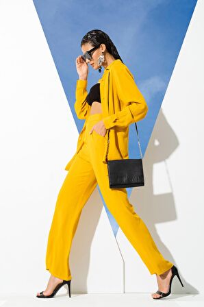 3'lü Viskon Krinkıl Bustiyerli Hardal Takım