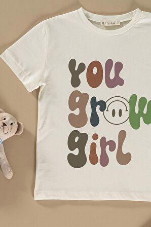 Baskılı Tshirt Tayt Haki Alt Üst Takım