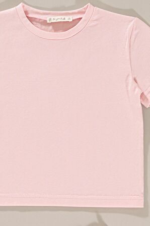 Pembe Çizgili Şort Tshirt Takım