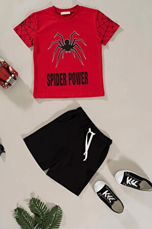 Spider Power Baskılı Turuncu Alt Üst Takım