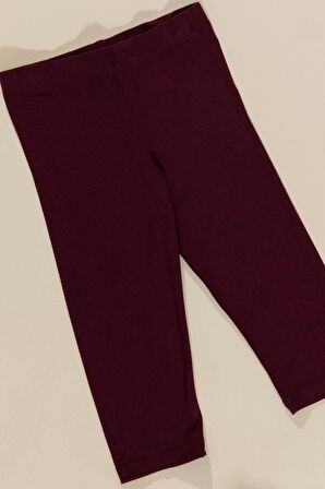 3'lü Los Angeles Baskılı Tshirt Atlet Tayt Bordo Takım