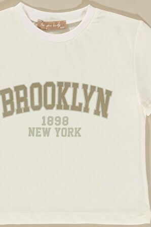 Baskılı Garnili Yeşil Alt Üst Takım