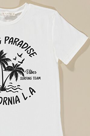 2'li Baskılı Alt Üst Lacivert Takım