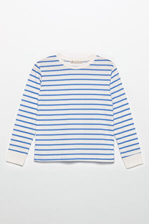 Bisiklet Yaka Uzun Kol Saks Alt Üst Takım