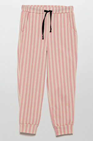 Sleep Kalp Baskılı Doğal Viskon Siyah Pijama Takımı