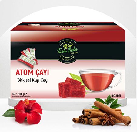 TanlaBaba Sargılı Atom Bitki Çayı 500 gr Küp Çay Bitkisel Çay Doğal Çay